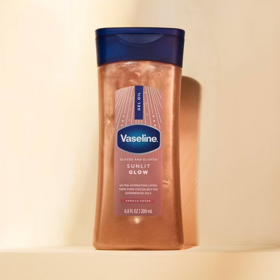 Sunlit Glow Glazed & Glisten Vanilla Cocoa Shimmering Gel Body Oil