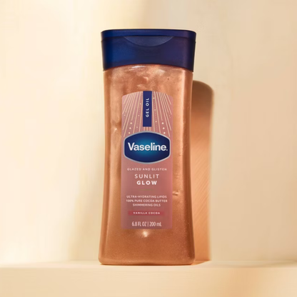 Sunlit Glow Glazed & Glisten Vanilla Cocoa Shimmering Gel Body Oil