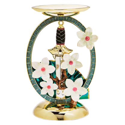 Mulan Pedestal 3-Wick Candle Holder