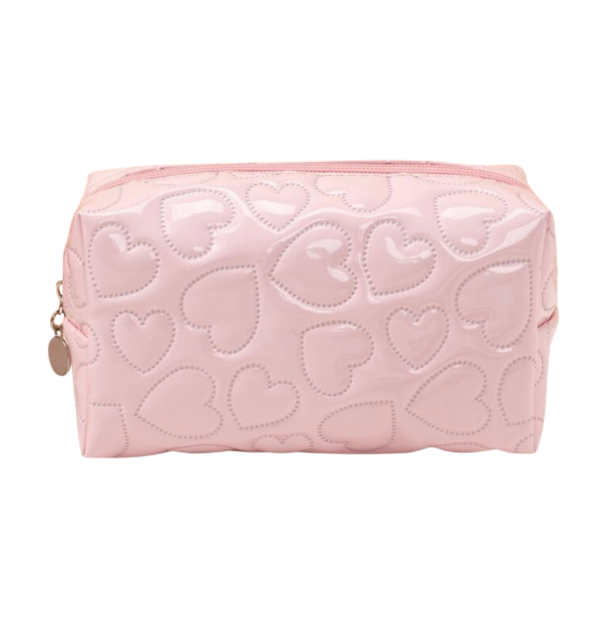 Corazones Rosa Makeup Bag