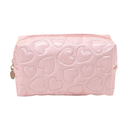 Corazones Rosa Makeup Bag