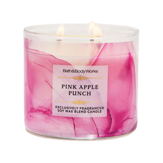 Pink Apple Punch 3-Wick Candle