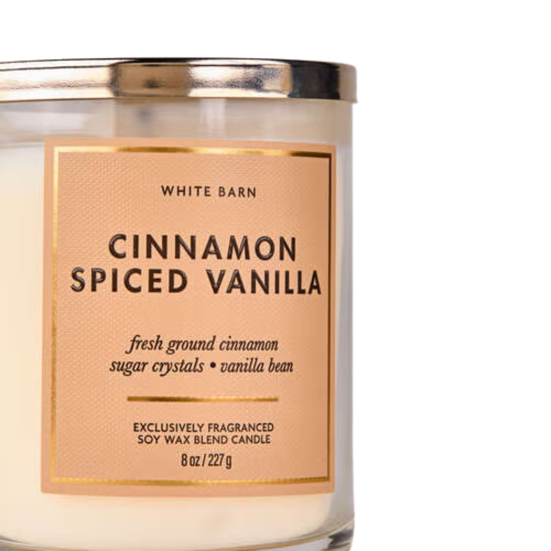 Cinnamon Spiced Vanilla Single Wick Candle
