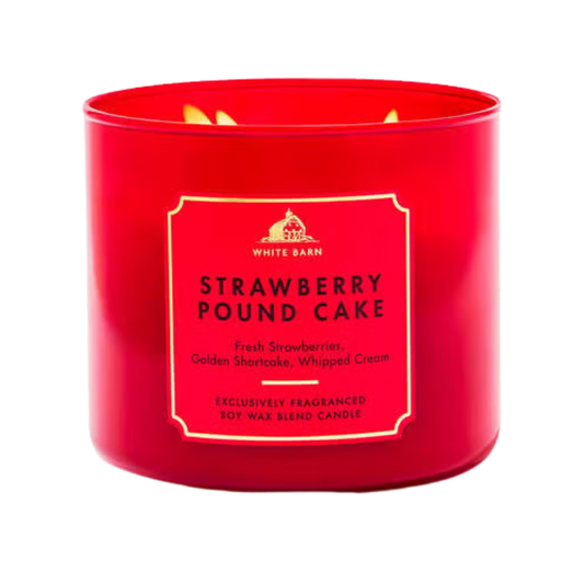 Strawberry Pound Cake 3-Wick Candle