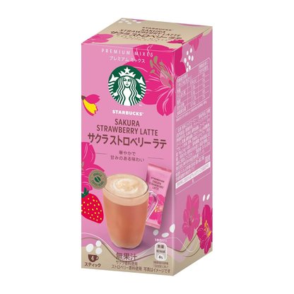 Starbucks Premium Mix Sakura Strawberry Latte 4P
