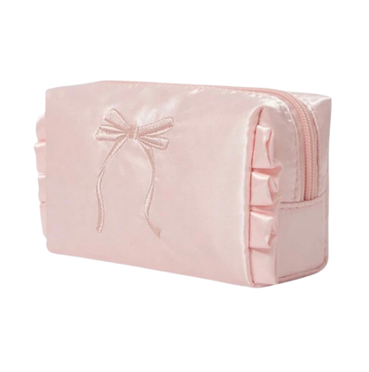 Listón Rosa Mini Makeup Bag