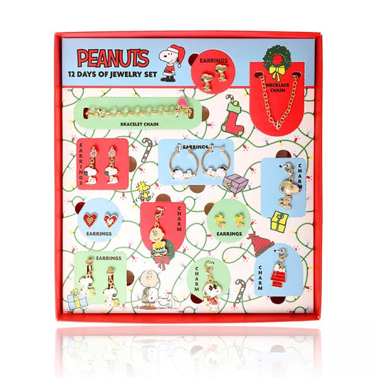 Snoopy Jewelry Calendar Advent Gift Set: Necklace, Bracelet & Charms Mix & Match Christmas | PREVENTA