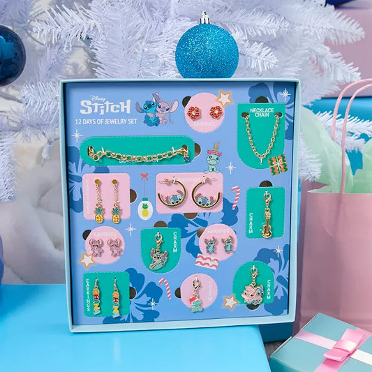 Stitch Jewelry Calendar Advent Gift Set: Earrings, Necklace, Bracelet & Charms Mix & Match Christmas | PREVENTA