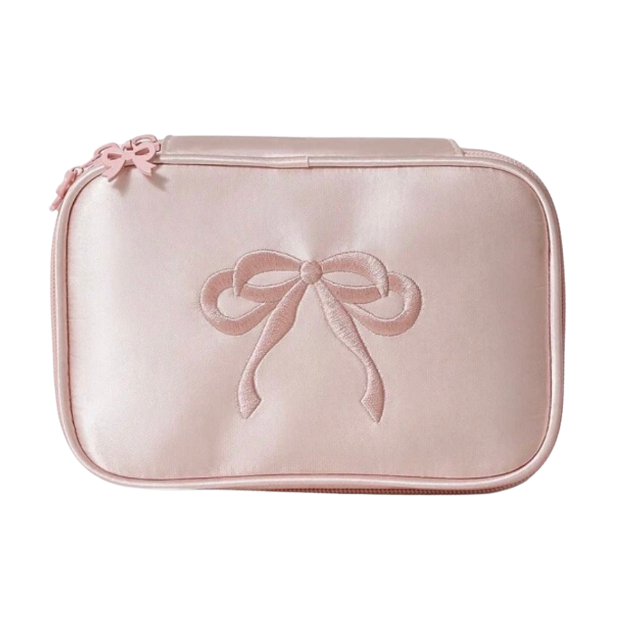 Listón Rosa Makeup Bag