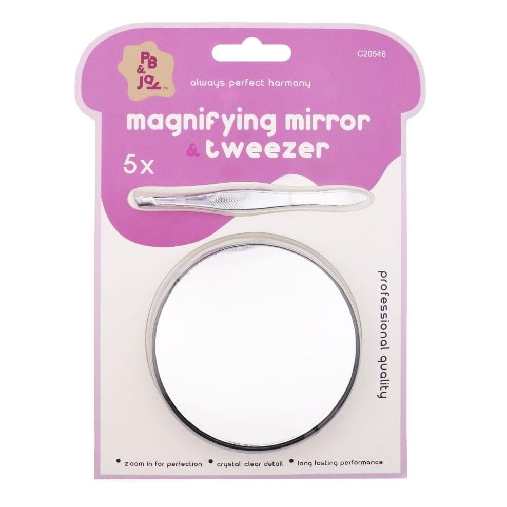 Magnifyng Mirror 5x & Tweezer