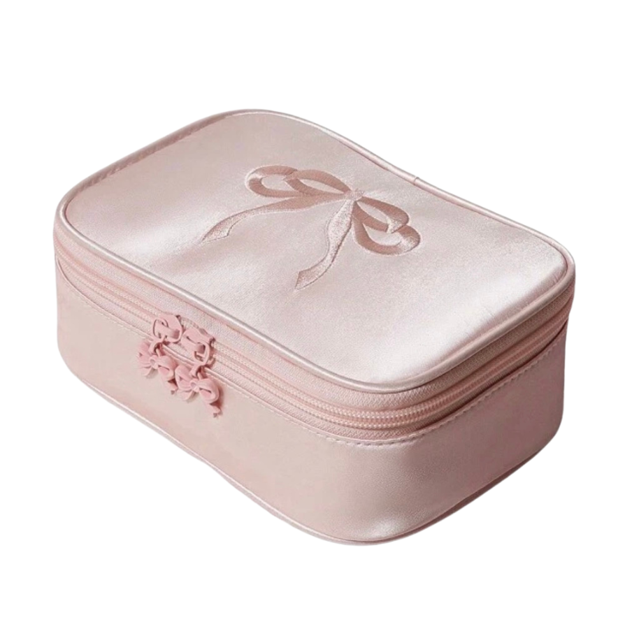 Listón Rosa Makeup Bag
