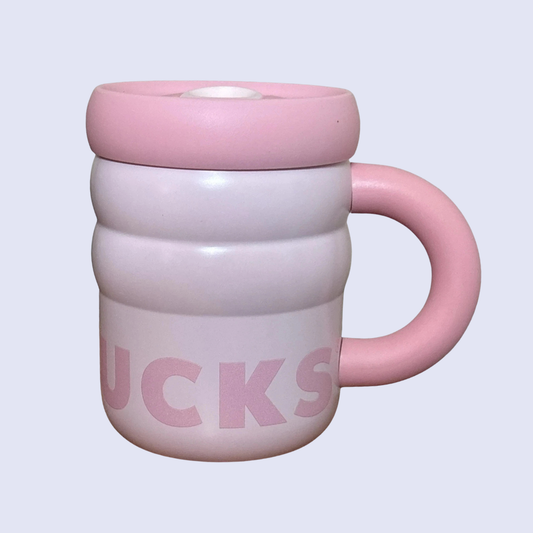Rippled Pink Mug
