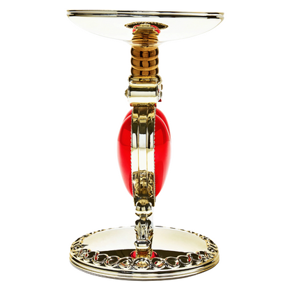 Evil Queen Pierced Heart Pedestal 3-Wick Candle Holder