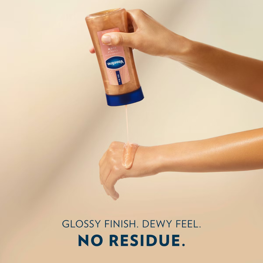 Sunlit Glow Glazed & Glisten Vanilla Cocoa Shimmering Gel Body Oil