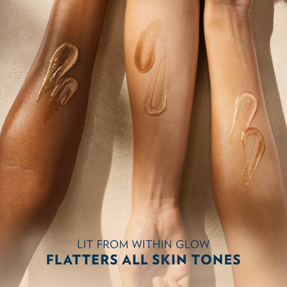 Sunlit Glow Glazed & Glisten Vanilla Cocoa Shimmering Gel Body Oil