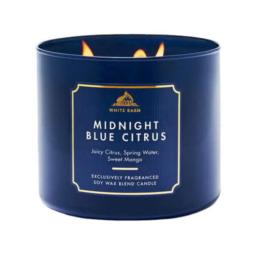 Midnight Blue Citrus 3-Wick Candle