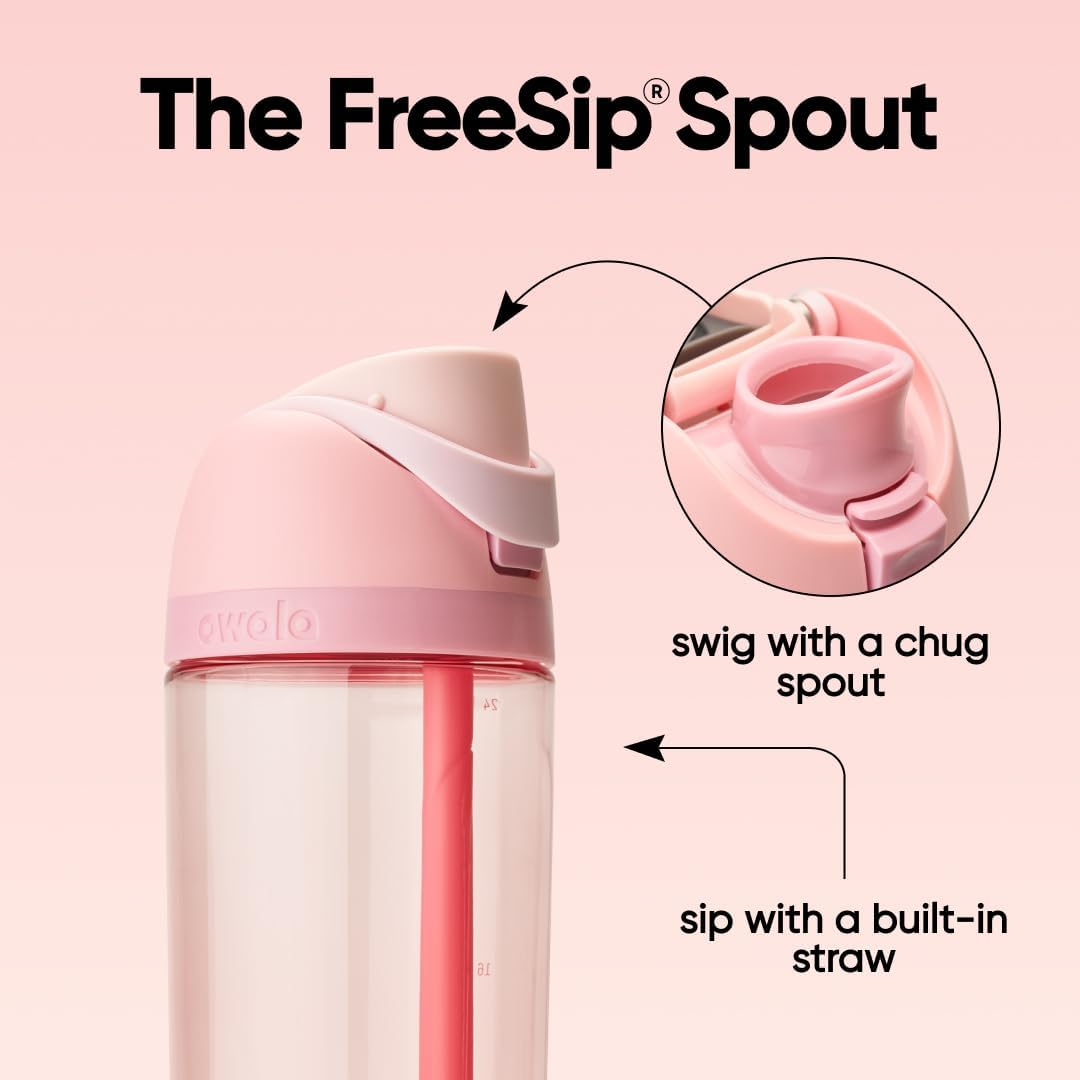 FreeSip® Clear Tritan 25oz - Rose Quartz