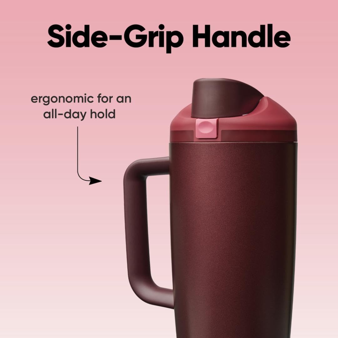 FreeSip® Tumbler 40oz - Black Cherry | PREVENTA