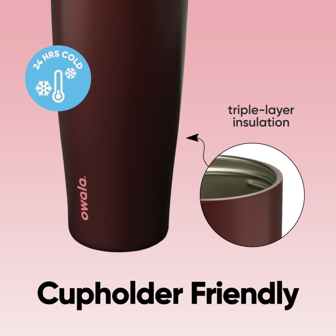 FreeSip® Tumbler 40oz - Black Cherry | PREVENTA