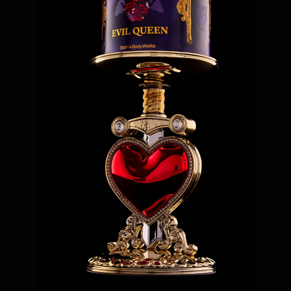 Evil Queen Pierced Heart Pedestal 3-Wick Candle Holder