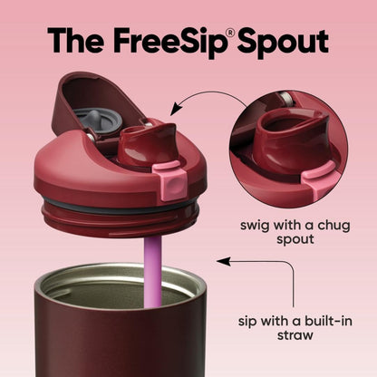 FreeSip® Tumbler 40oz - Black Cherry | PREVENTA