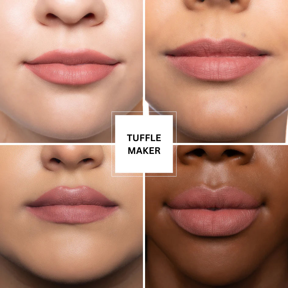 Wooden Lip Pencil Set - Wine