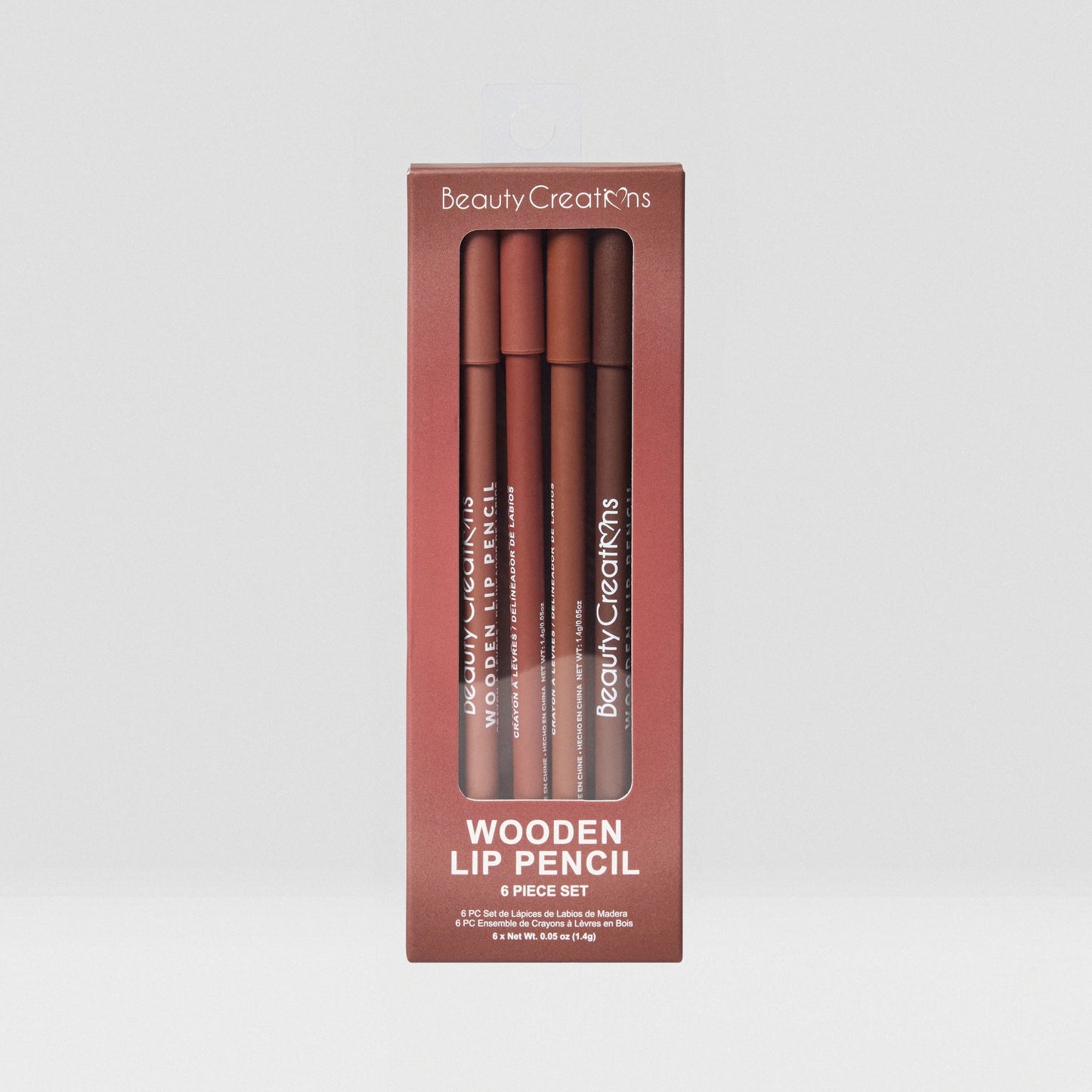 Wooden Lip Pencil Set - Nudes