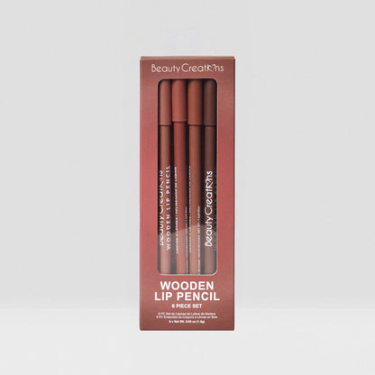 Wooden Lip Pencil Set - Nudes