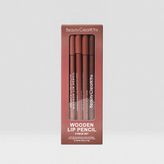 Wooden Lip Pencil Set - Nudes