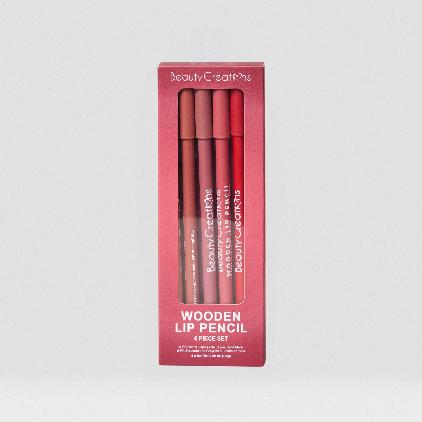 Wooden Lip Pencil Set - Wine