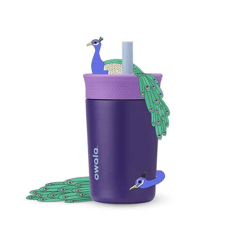 Kids' Tumbler 12oz - Peacock Palace