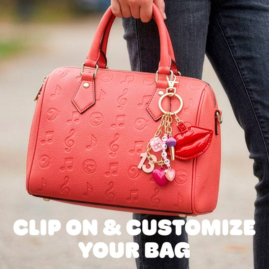 Sparkle Pop Star Bag Charm