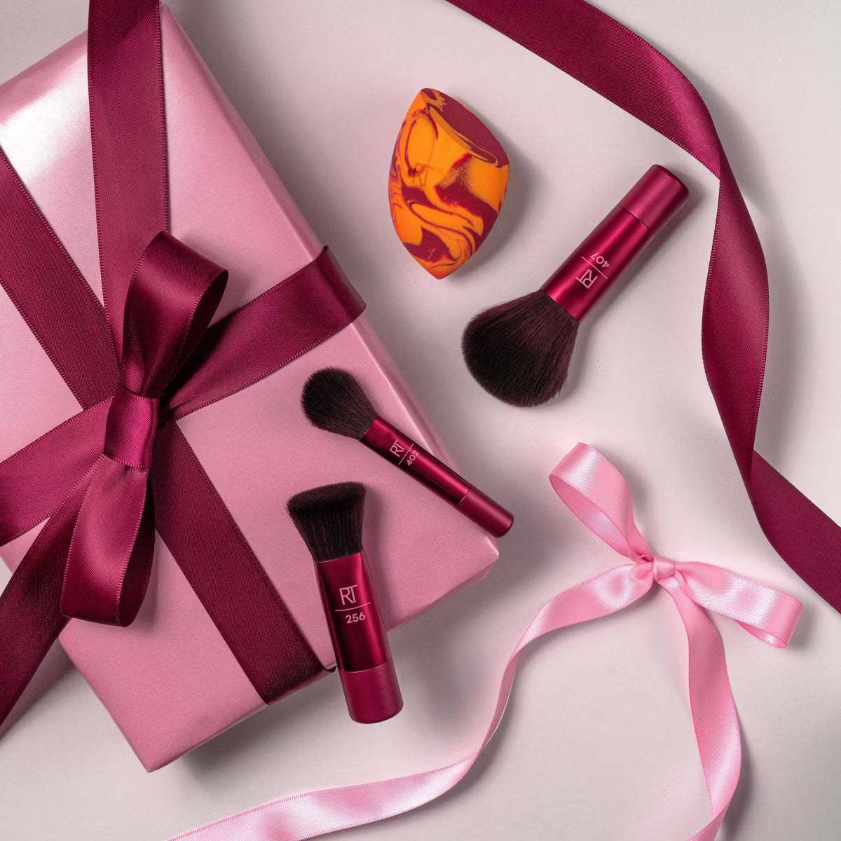 Mini Make Up Brush And Sponge Gift Set