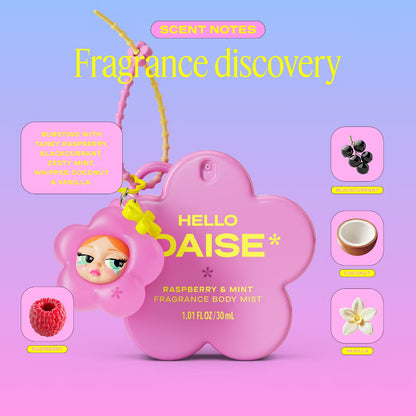 DAISE Hello Mini Body Mist + Charm