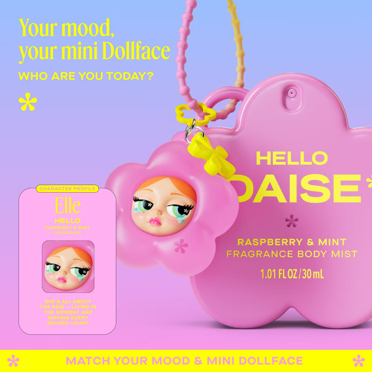 DAISE Hello Mini Body Mist + Charm