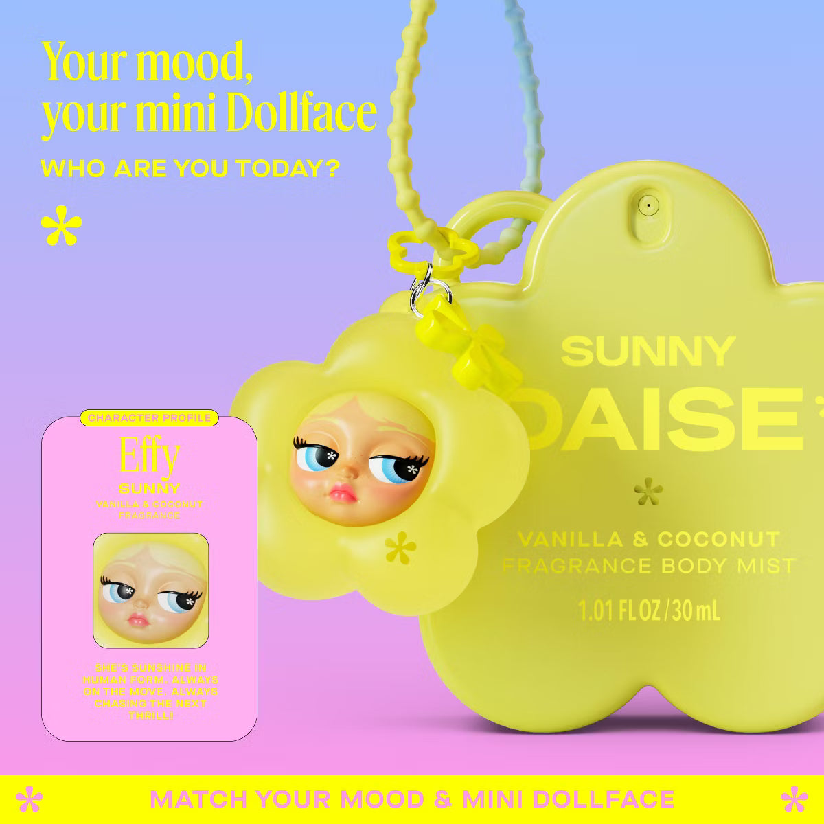 DAISE Sunny Mini Body Mist + Charm