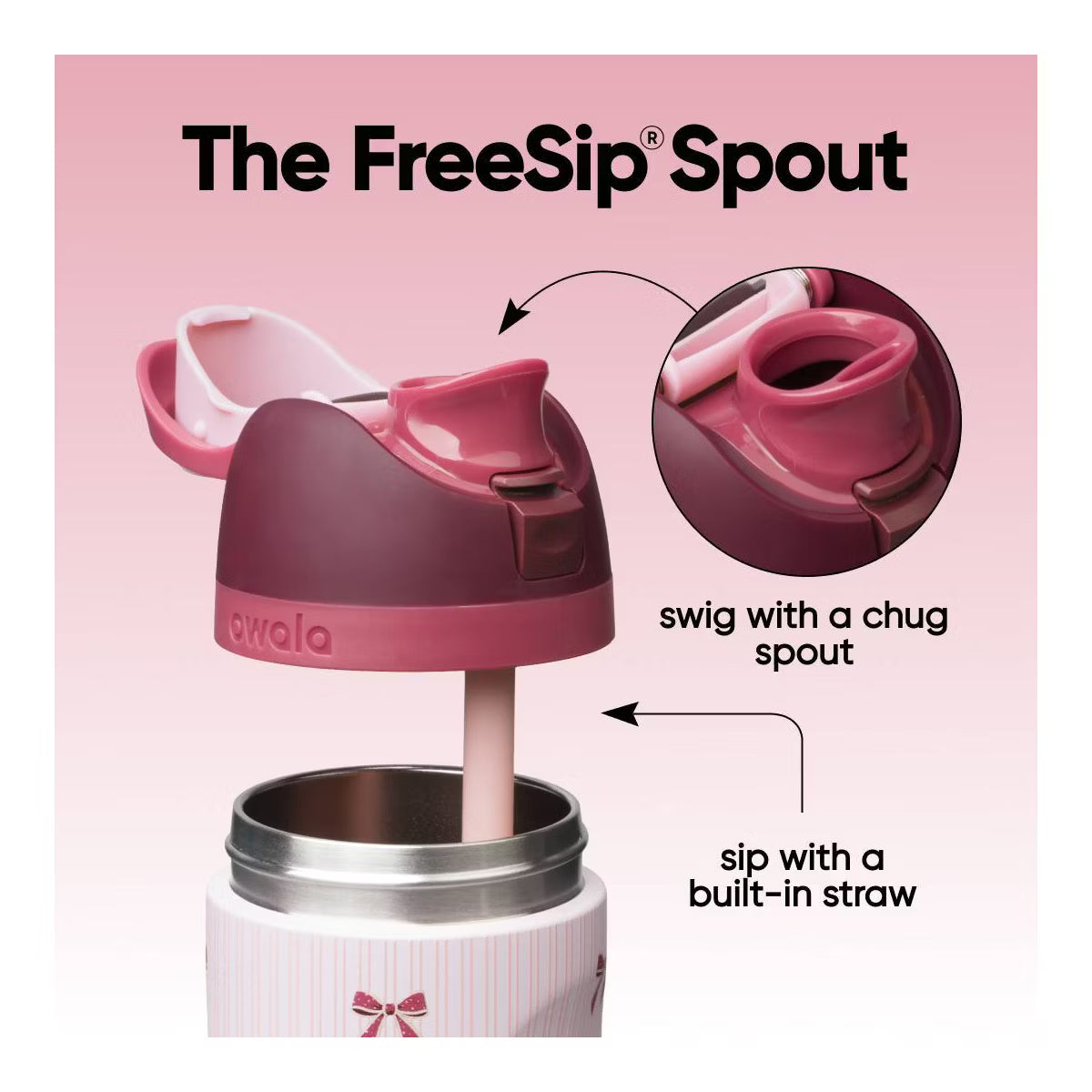 FreeSip® Special Edition 24oz - Take a Bow | PREVENTA