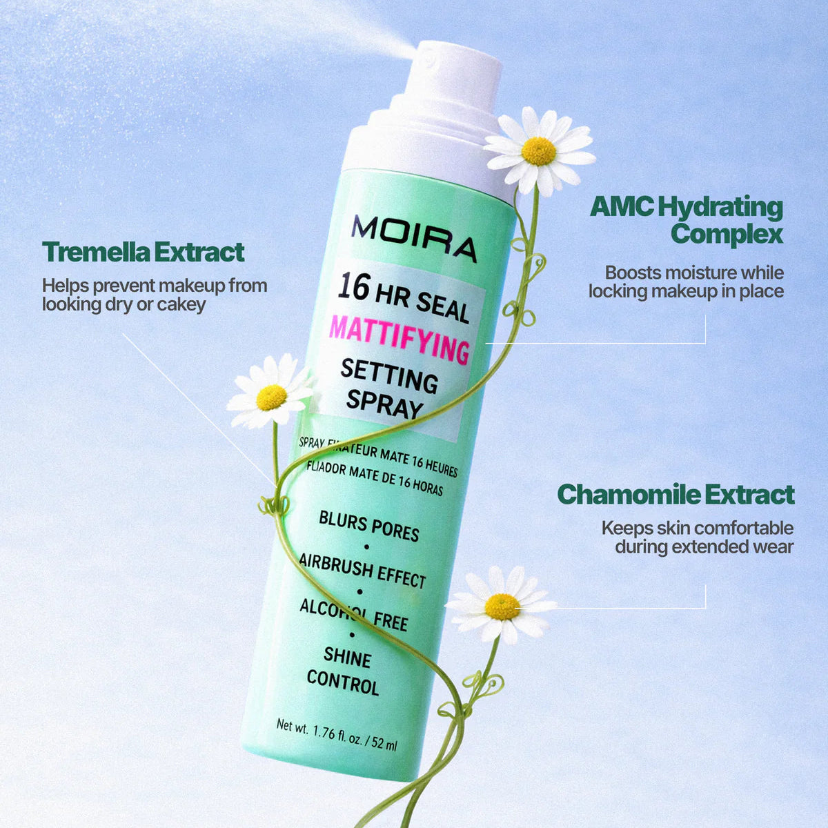 16HR Seal Mattifying Setting Spray