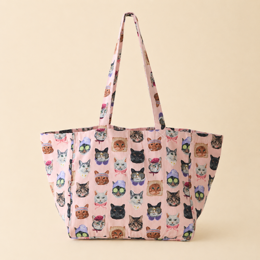 Cat Collage Market Tote Bag | PREVENTA