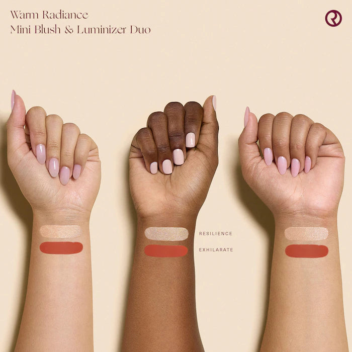 Mini Warm Radiance Blush & Luminizer Duo Makeup Gift Set | PREVENTA