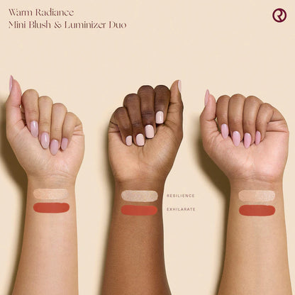 Mini Warm Radiance Blush & Luminizer Duo Makeup Gift Set | PREVENTA