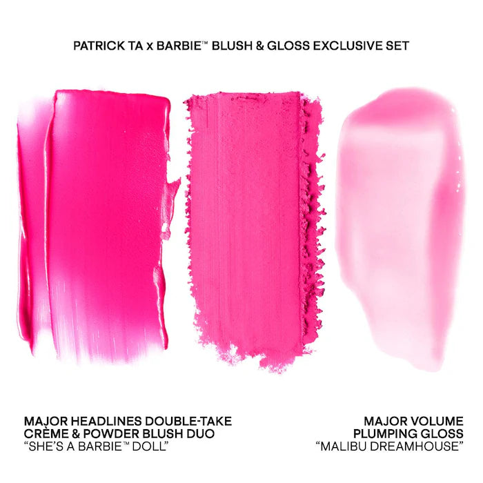 Patrick Ta x Barbie™ Blush Duo & Lip Plumper Set