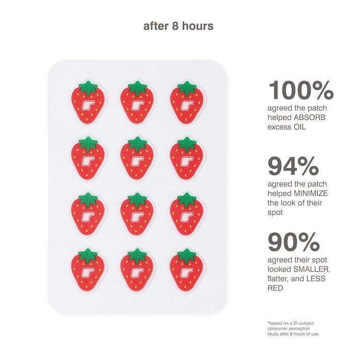 Strawberry Spotwear Hydrocolloid Patches | PREVENTA