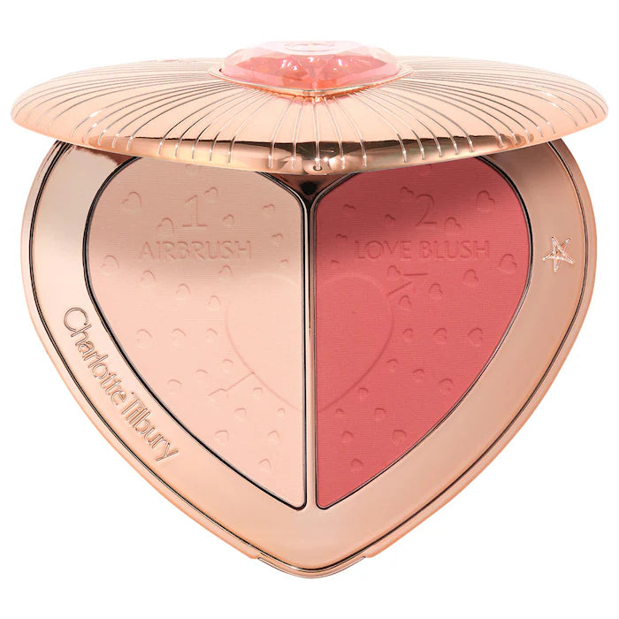 Pillow Talk Beauty Soulmates Airbrush Flawless Finish Brightening & Blush Powder Palette
