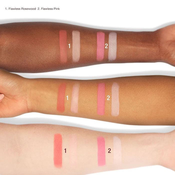 Pillow Talk Beauty Soulmates Airbrush Flawless Finish Brightening & Blush Powder Palette