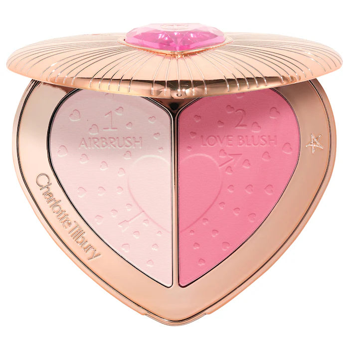 Pillow Talk Beauty Soulmates Airbrush Flawless Finish Brightening & Blush Powder Palette