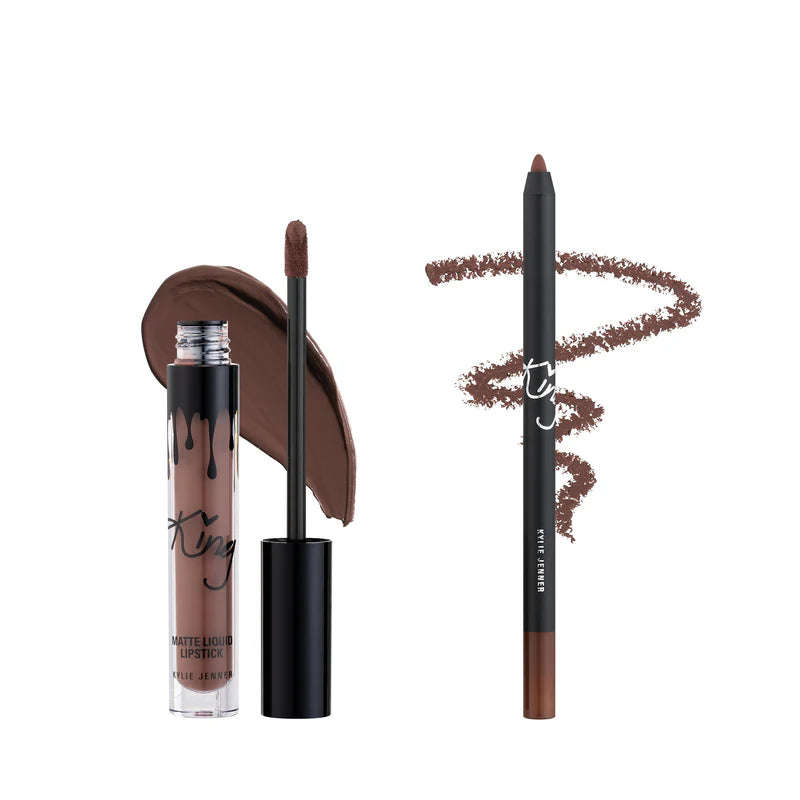 King Kylie Matte Lip Kit - True Brown K