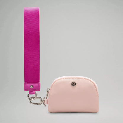 Dual Pouch Wristlet - Pow Pink Tone/Flush Pink