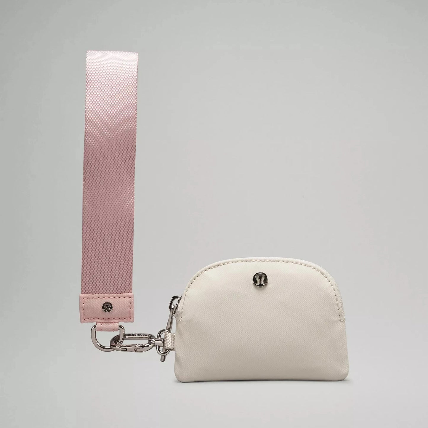 Dual Pouch Wristlet - Flush Pink/Bone