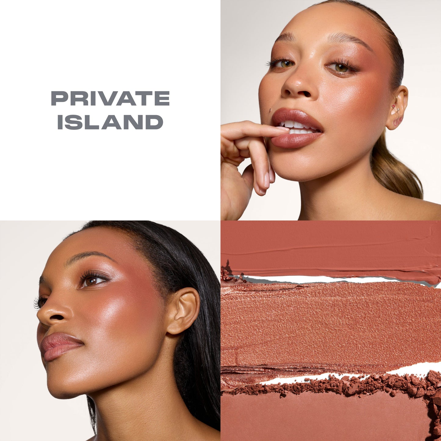 Private Island Cheek Thrills Multi-Finish Face Trio